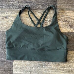 Lululemon Athletica Dark Green Sports Bra